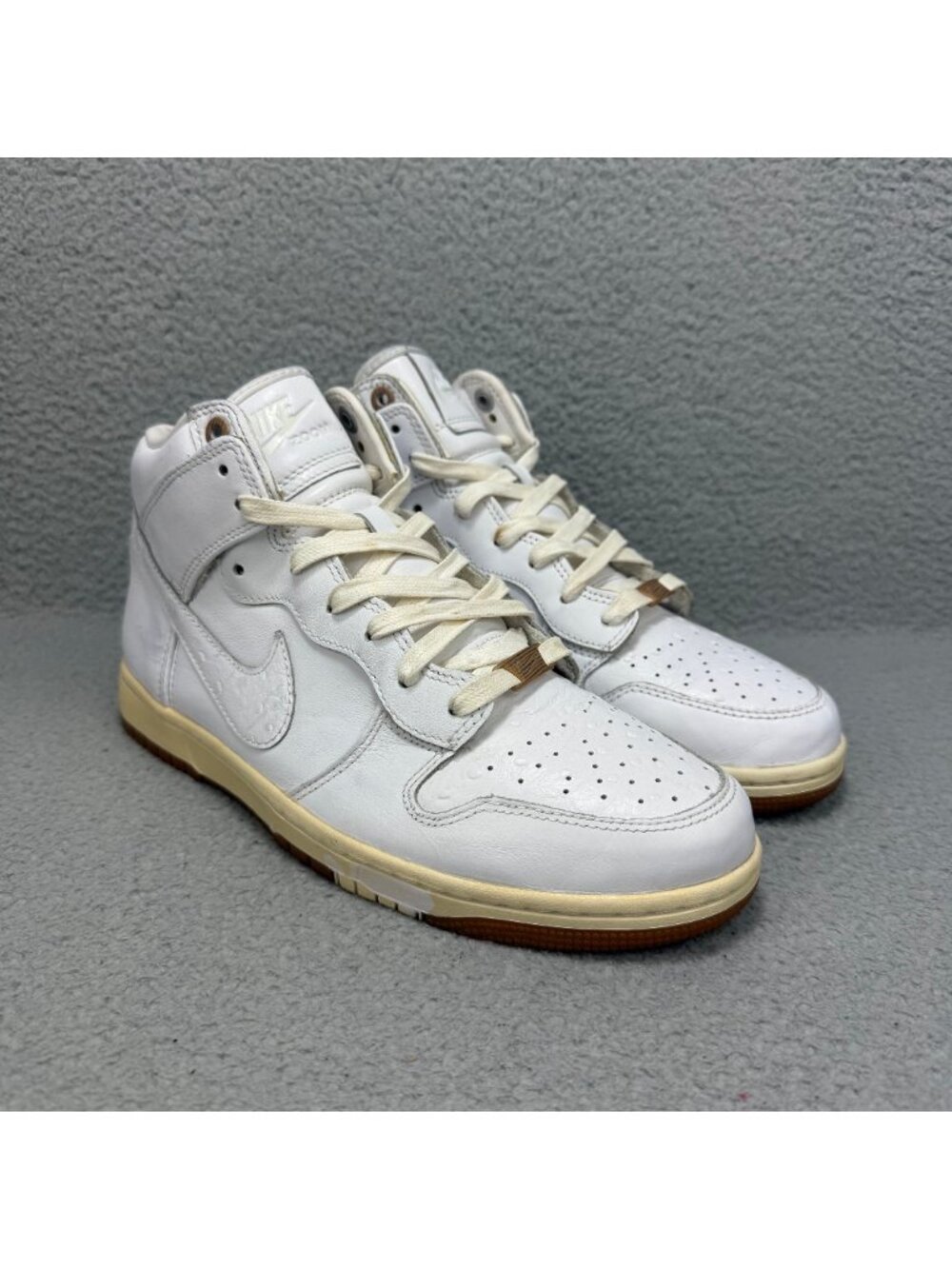 Nike Dunk High CMFT Men 9.5 Shoes White Gum Comfort Premium QS Pack 2015 Sneaker